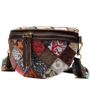 Sac banane patchwork femme