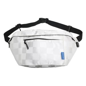 Sac banane tendance avec design damier pour homme et femme