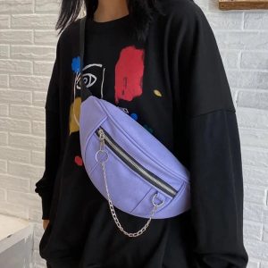 sac banane femme tissu chaîne