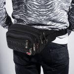 sac banane tissu multipoches