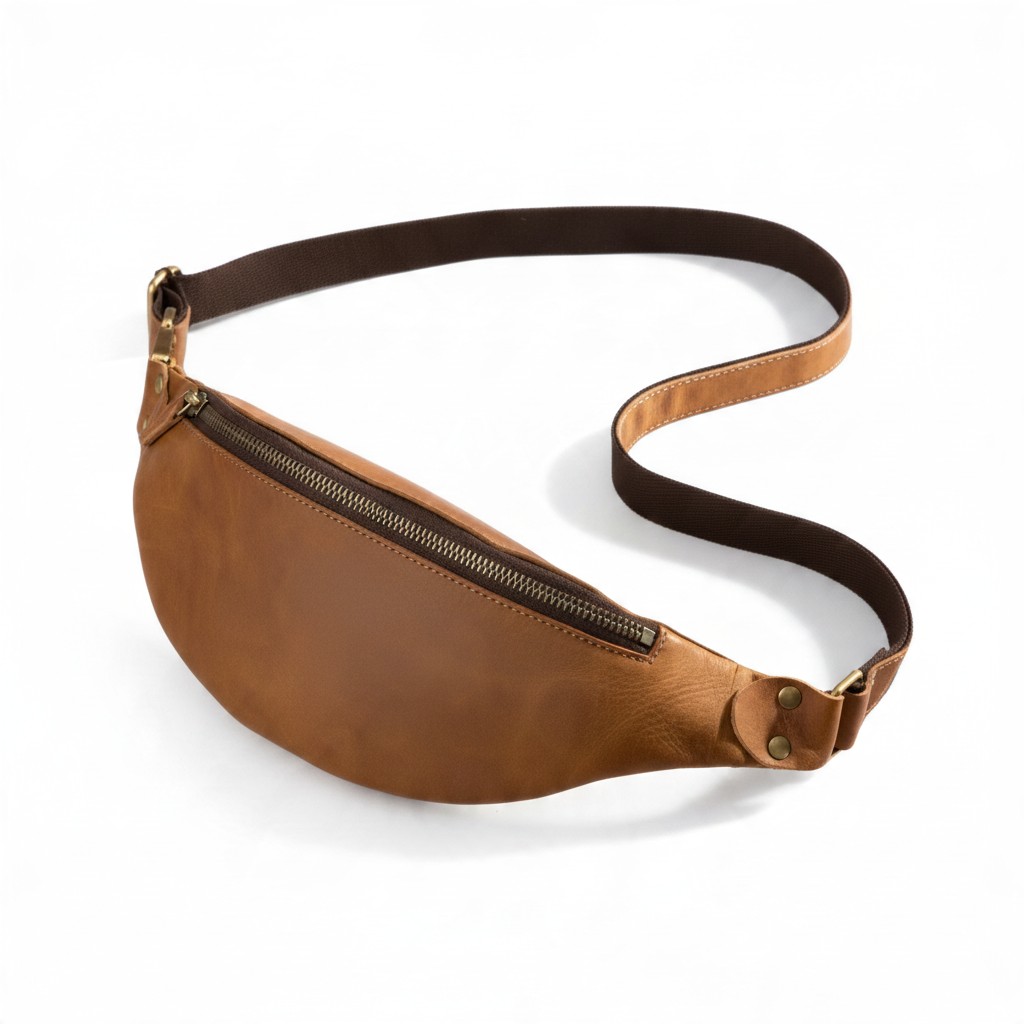 Sac banane homme en cuir robuste pour un style pratique et élégant