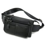 Sac banane en cuir ergonomique pour homme tendance