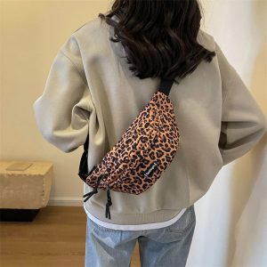 sac banane léopard