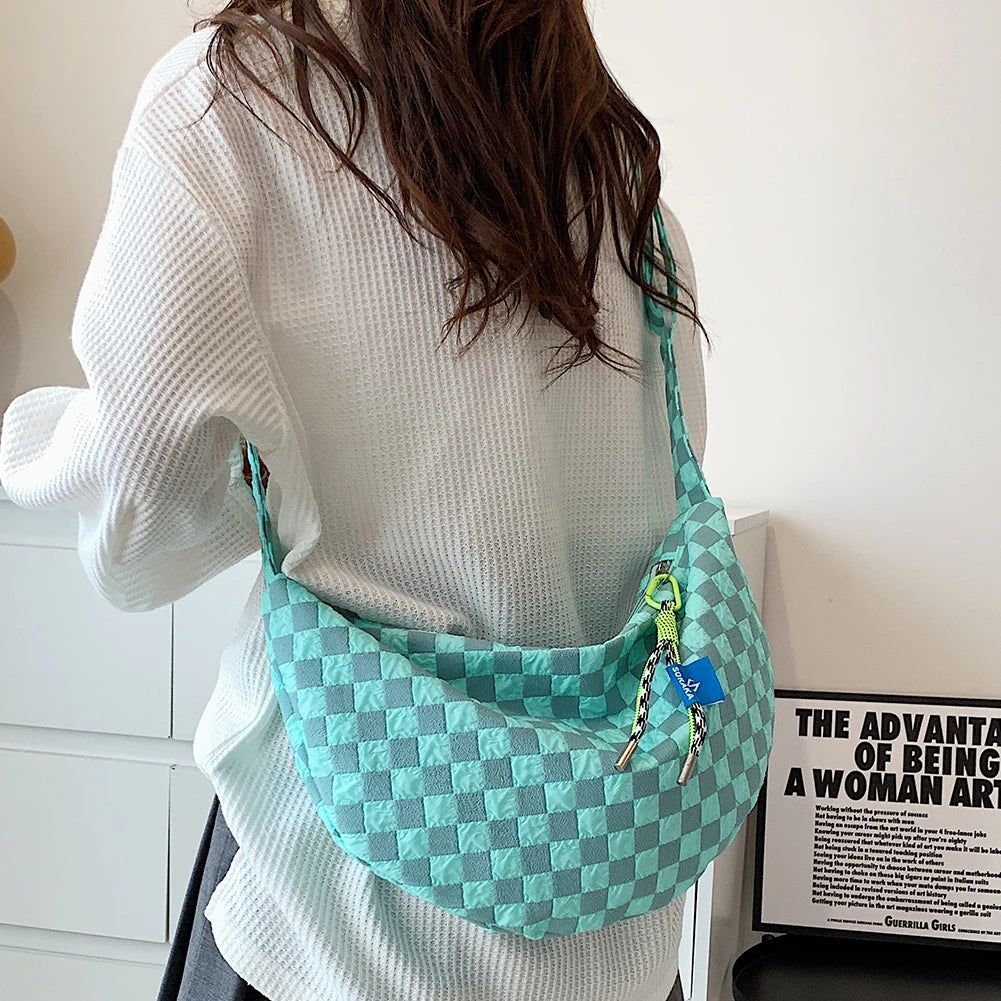 sac à motif damier pour femmes