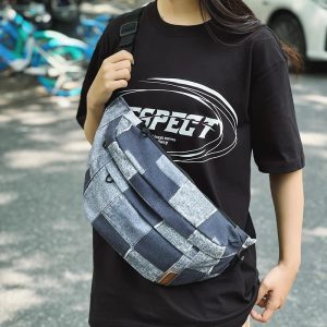 sac patchwork jean