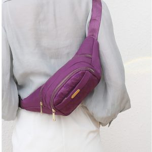 Sac banane fleuri avec plusieurs poches