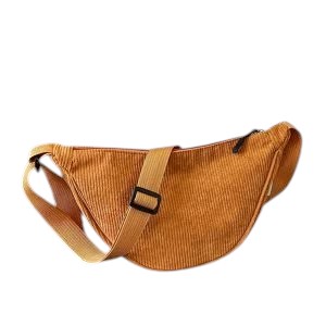 Sac banane femme velours côtelé