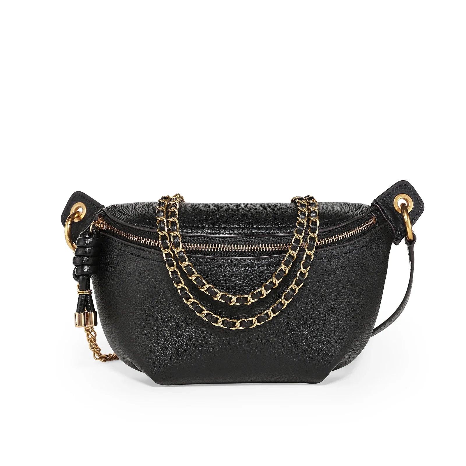 sophistication sac banane cuir
