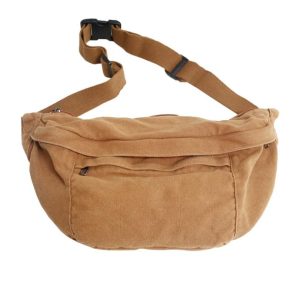 Vue du devant du sac banane XL en tissu coloré