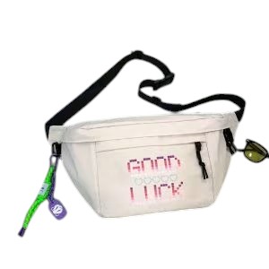 Sac banane XL look streetwear porté en mode décontractée