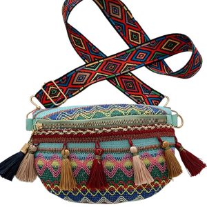 sac banane bandoulière femme avec pompon