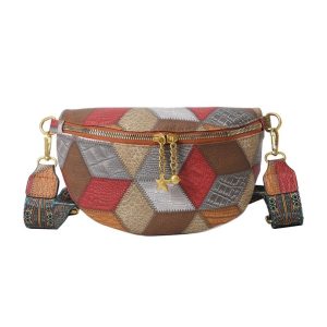 sac banane bandoulière femme patchwork