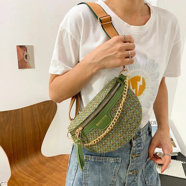 sac femme chaîne dorée