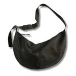 Sac banane bandoulière fourre-tout en cuir noir