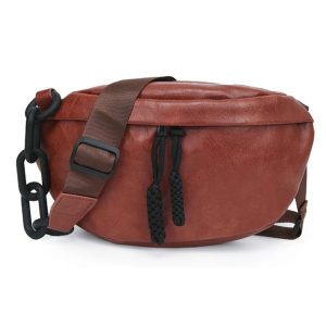 sac banane cuir élégant