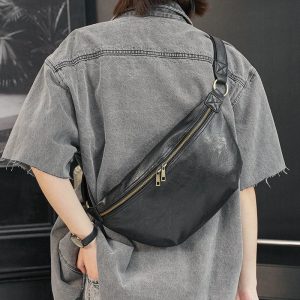sac banane cuir xl