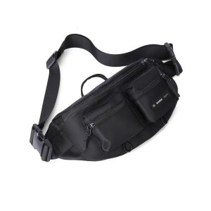 élégant sac banane noir