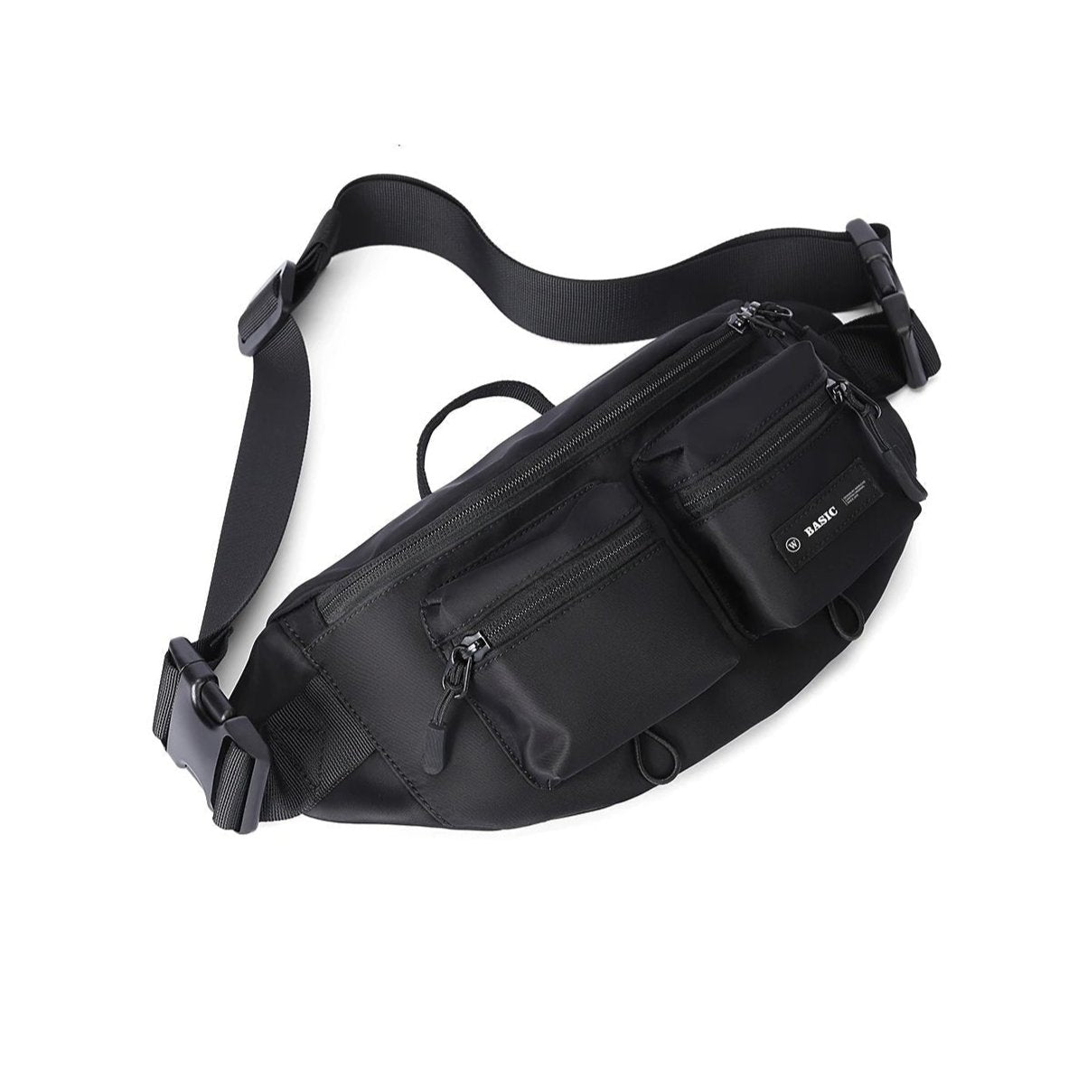 sac banane noir élégant