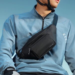 sac banane imperméable sport noir