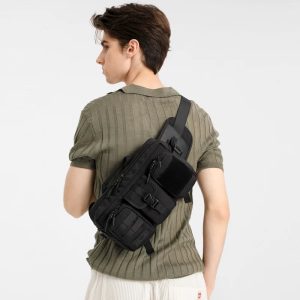 sac banane homme tissu élégant