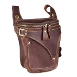 Sac ceinture en cuir robuste pour homme et femme, accessoire de mode polyvalent