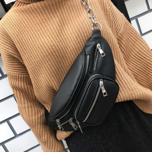 sac banane cuir chaîne