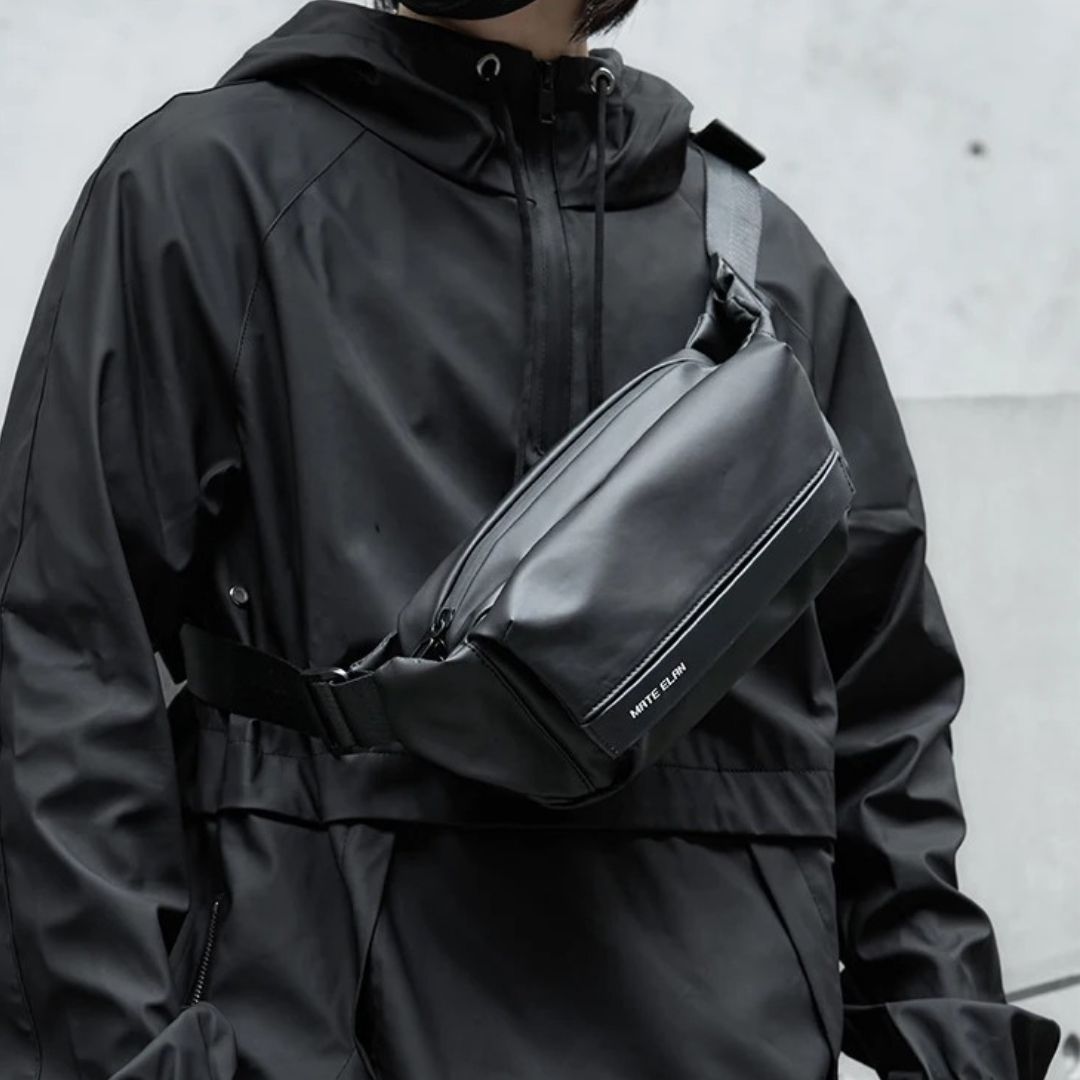 sac banane homme luxe noir