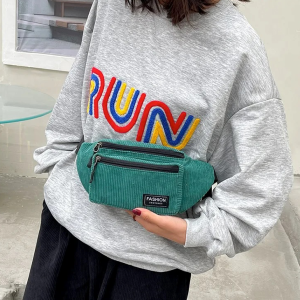 sac banane velours côtelé