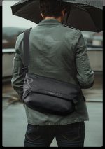 Sac banane homme luxe noir