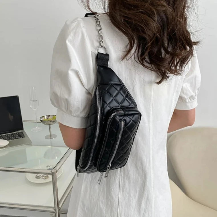 sac banane univers cuir matelassé