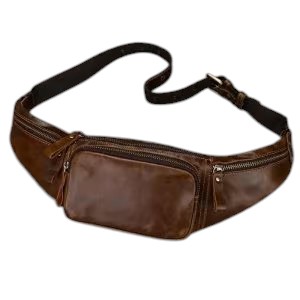 Sac banane homme luxe vintage en cuir élégant