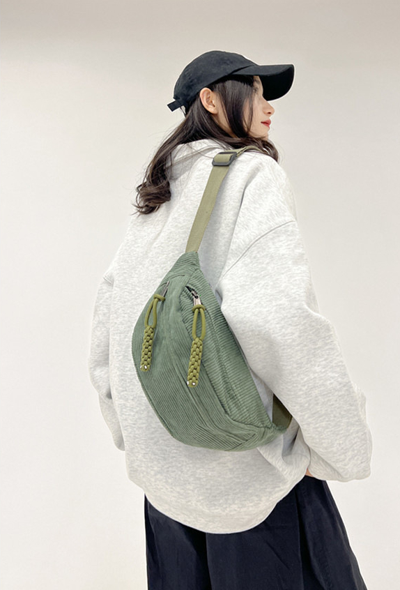 Sac banane femme tendance vert