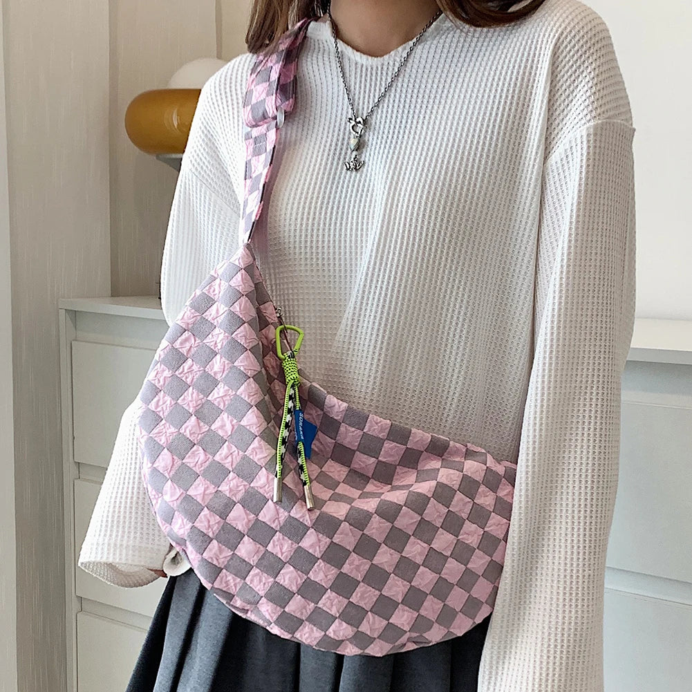 sac bandoulière multifonction damier