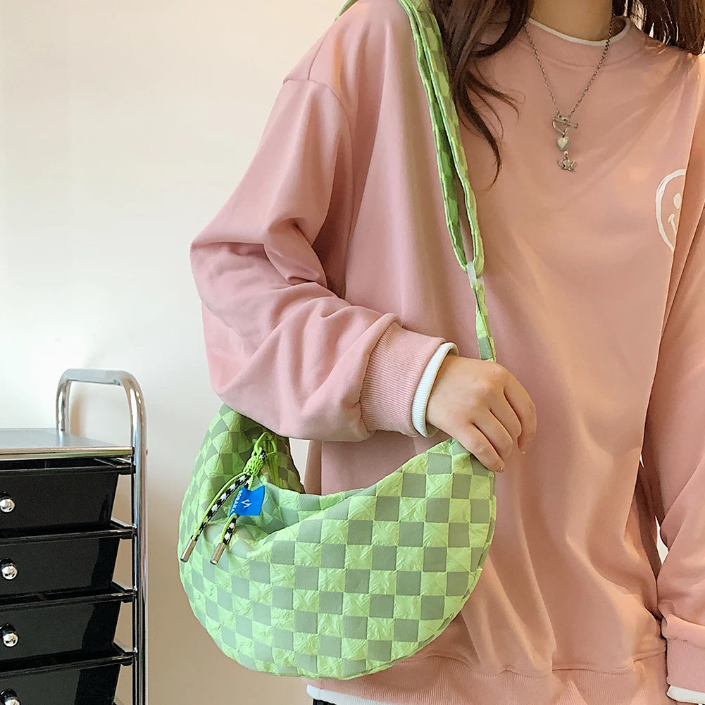 accessoire tendance sac banane damier
