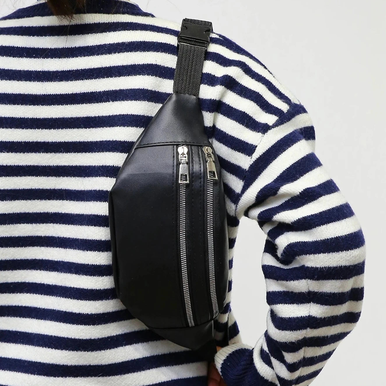 sac banane cuir tendance