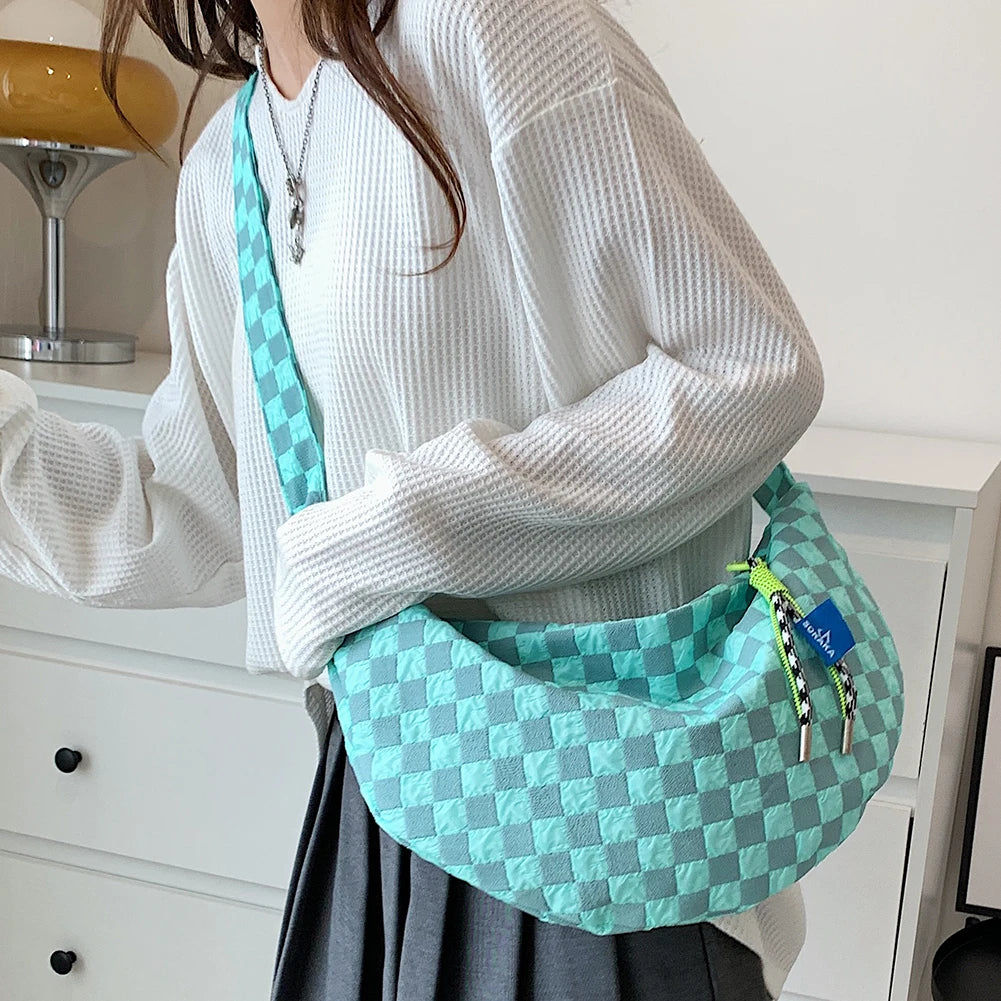 design moderne sac banane damier