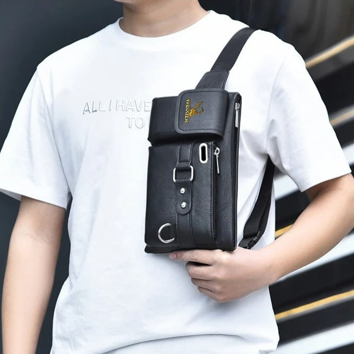 sac banane cuir moderne