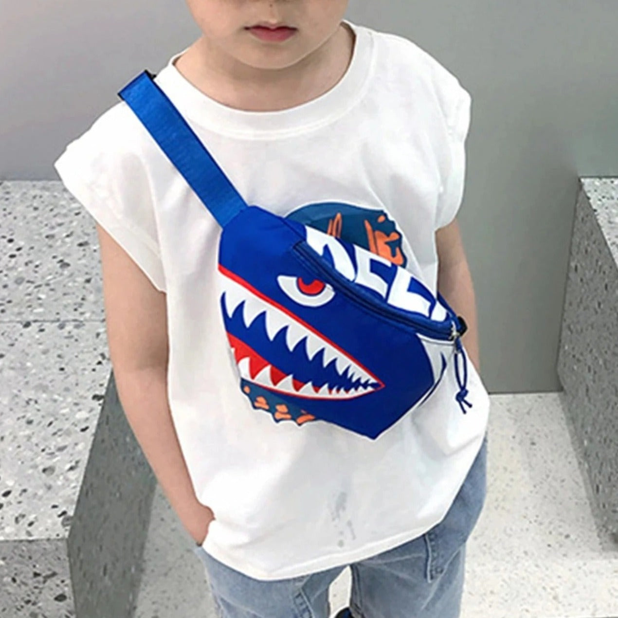 sac banane enfant requin