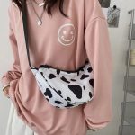 sac banane femme motif vache