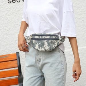 sac banane tissu imprimé pixel