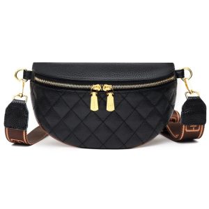 Sac banane en cuir femme matelassé tendance
