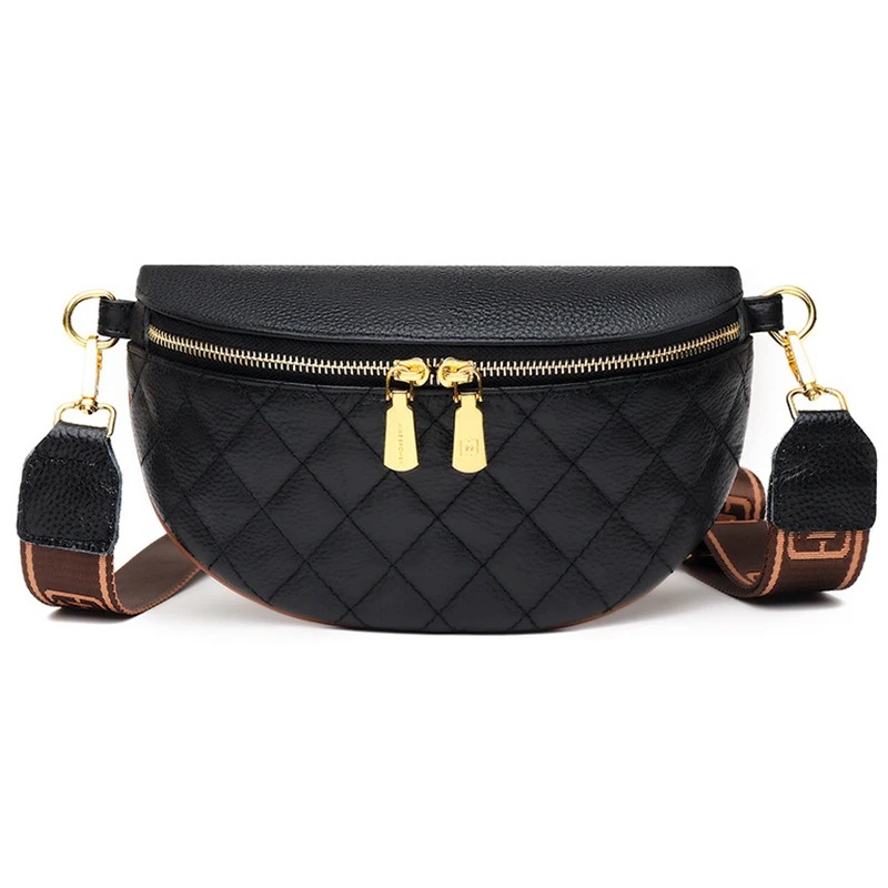 Sac banane en cuir femme matelassé tendance