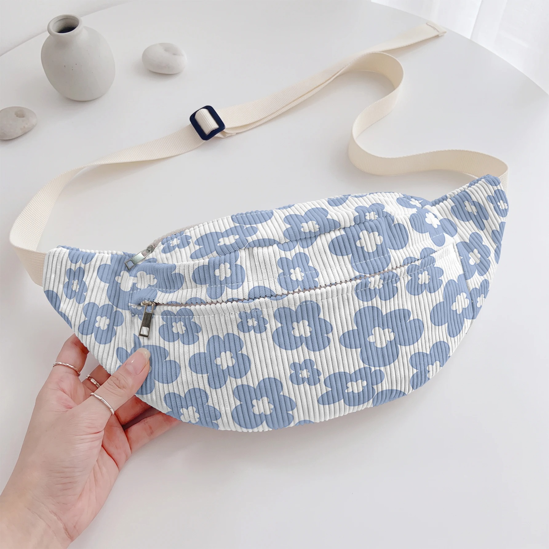 Accessoire femme sac bandoulière floral pour sortie casual