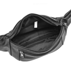Intérieur du sac banane homme cuir mode urbaine