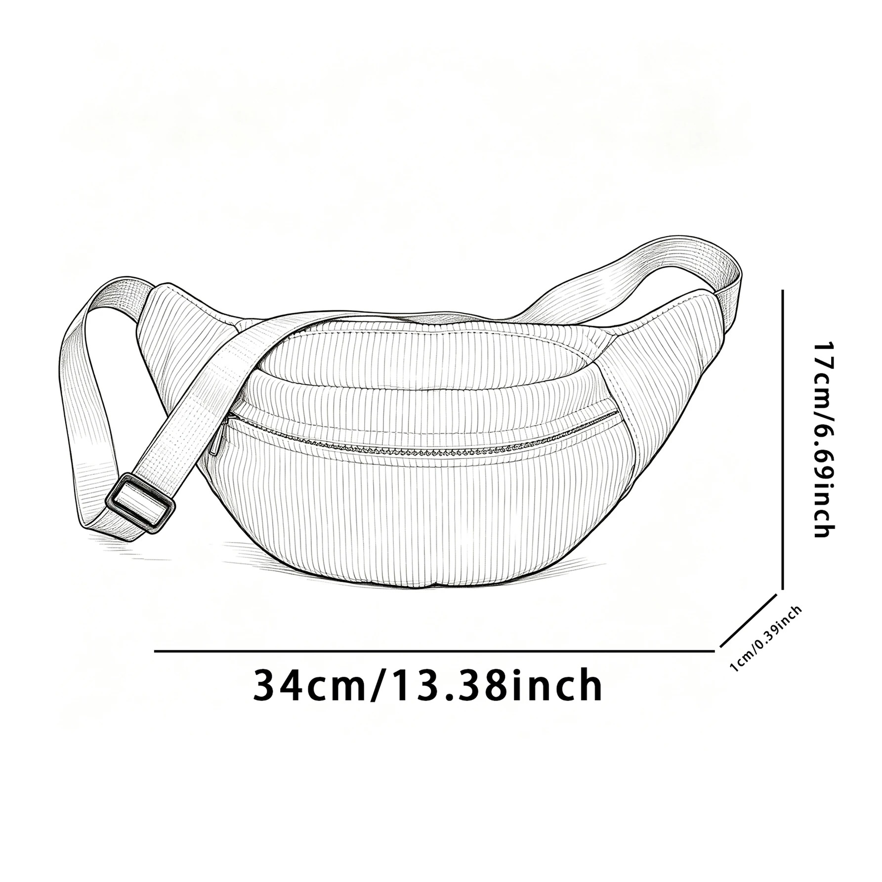 Sac banane élégant pour femme avec motif floral tendance