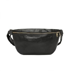 Sac banane homme en cuir XL porté pour un style urbain