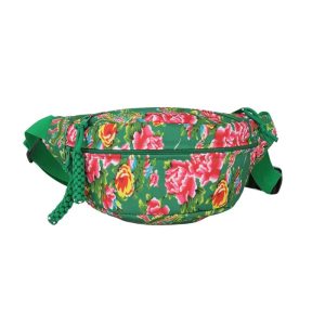 Sac banane fleuri XL en tissu coloré pour style tendance