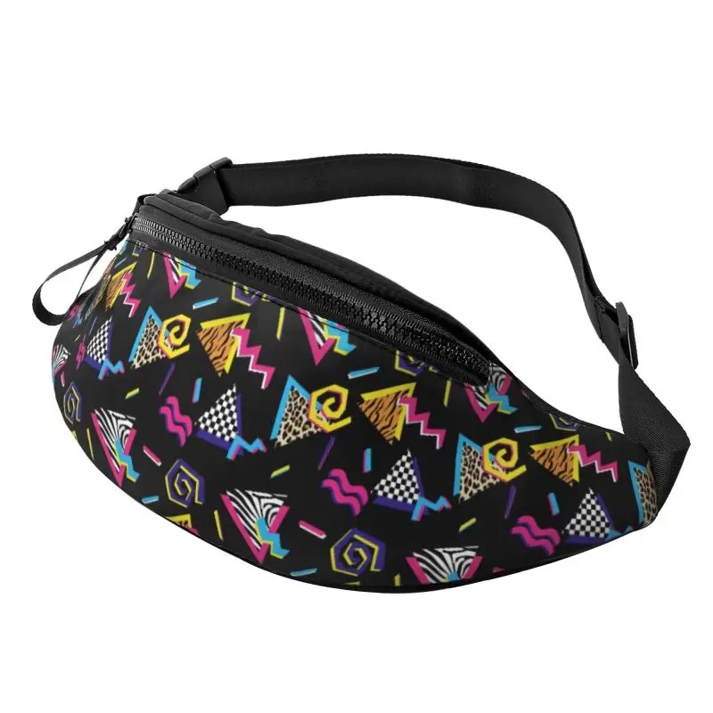 Sac banane tissu à motifs light graff