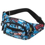 Sac banane sport à motif camouflage
