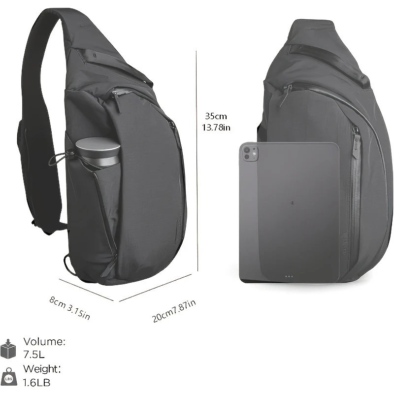 sac de poitrine randonnée nylon